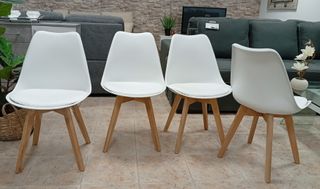 Pack de (4) Sillas nórdicas acorchadas. ¡OFERTA!