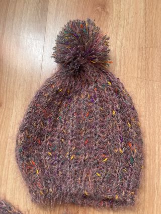 Conjunto gorro y bufanda multicolor
