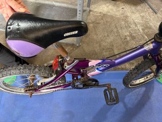Bicicleta infantil morada 16