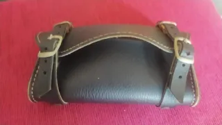 Bolso de cuero para bicicleta