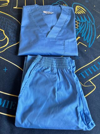 Pijama trabajo veterinaria/ATV azul