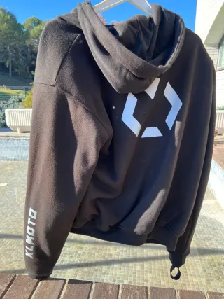 Sudadera Negra Moto L reflectante con protecciones