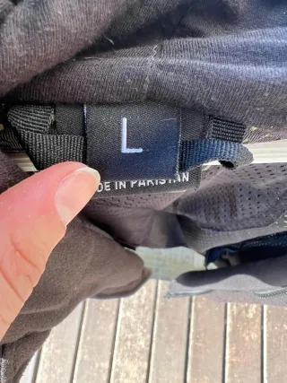 Sudadera Negra Moto L reflectante con protecciones