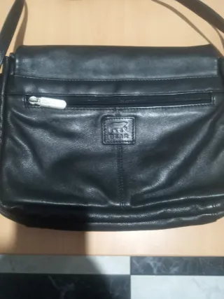 LIQUIDACIÓN ‼️Bolso bandolera negro mujer piel