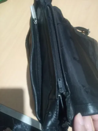 LIQUIDACIÓN ‼️Bolso bandolera negro mujer piel