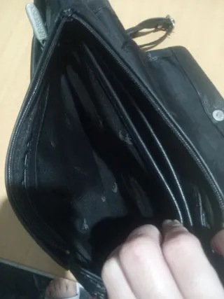 LIQUIDACIÓN ‼️Bolso bandolera negro mujer piel