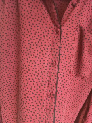 Blusa animal print burdeos y negro T:XL