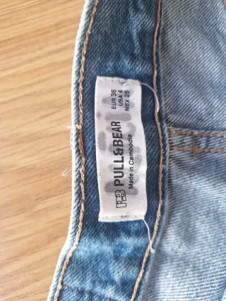 Pantalón corto vaquero azul