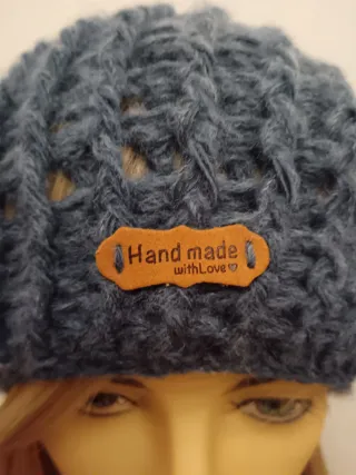 Set berretto e scaldacollo unisex colore denim