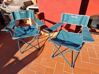 2 Sedie Pieghevoli Quechua Blu