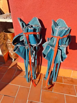 2 Sedie Pieghevoli Quechua Blu