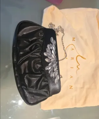 Zapatos Marian fiesta/ceremonia negros y plateados