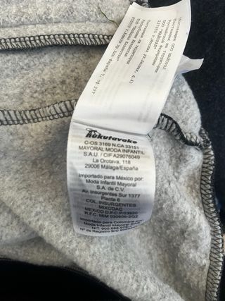 Sudadera Mayoral 16 años Azul/Gris