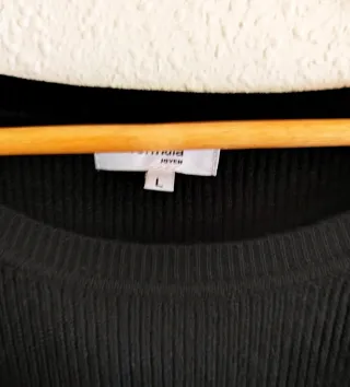 Vestido de punto negro L