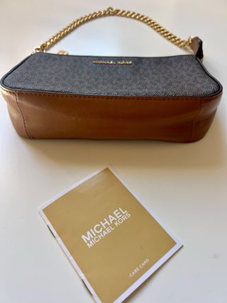 Bolso de mano logo marrón Michael Kors