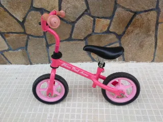 Bicicleta infantil Paw Patrol azul y rosa