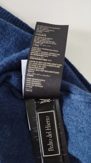 Jersey Pedro del Hierro Hombre Lana Azul XL