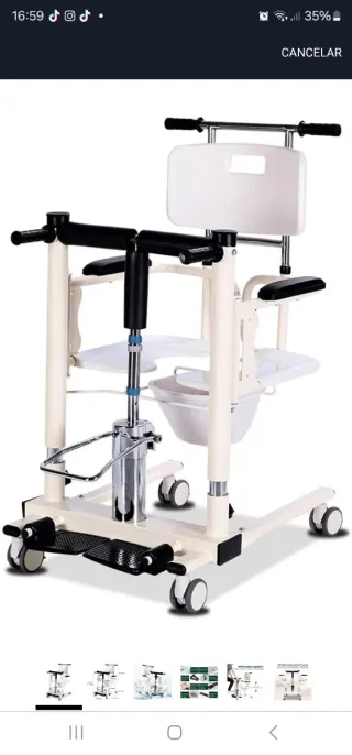 Silla elevadora para transferencia