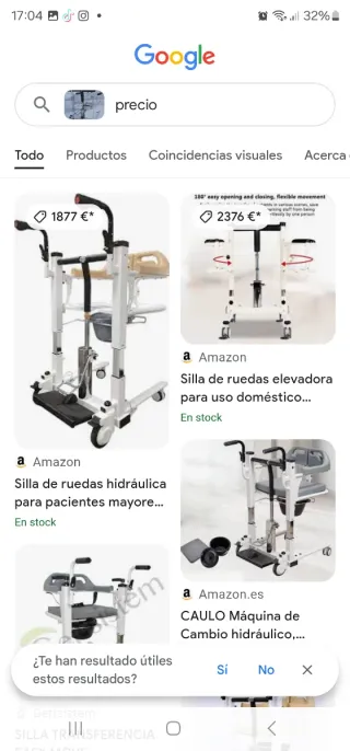 Silla elevadora para transferencia