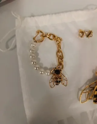 Conjunto Bimba y Lola Abeja Perlas Oro