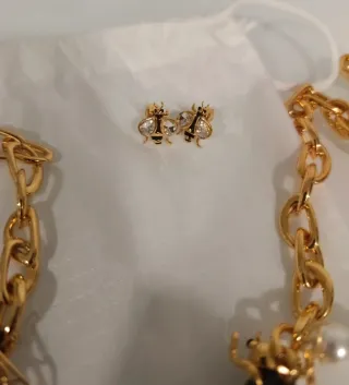 Conjunto Bimba y Lola Abeja Perlas Oro