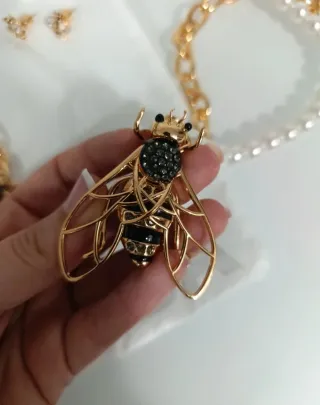 Conjunto Bimba y Lola Abeja Perlas Oro