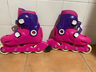 Patines Oxelo rosas y morados talla 30-32