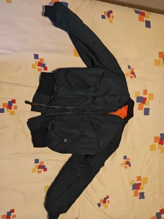 Chaqueta Bomber Alpha Industries Verde Naranja