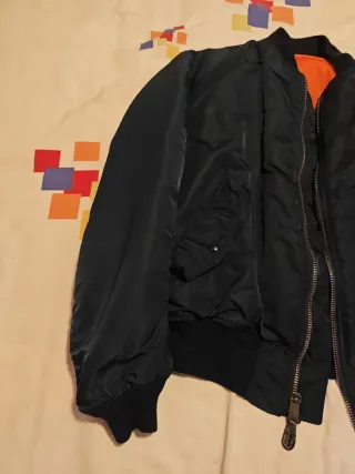 Chaqueta Bomber Alpha Industries Verde Naranja