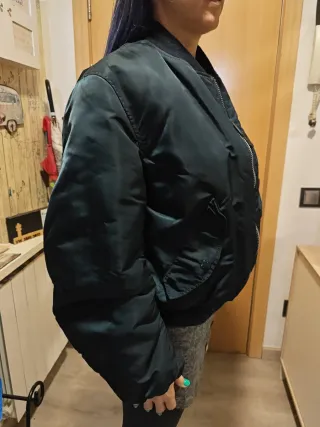 Chaqueta Bomber Alpha Industries Verde Naranja