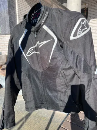 Chaqueta Alpinestars Negra y Blanca Verano talla M