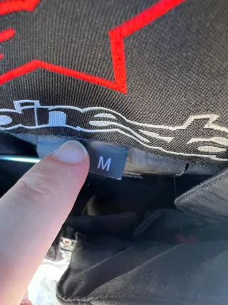 Chaqueta Alpinestars Negra y Blanca Verano talla M