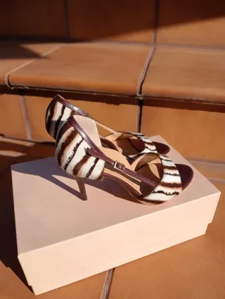 Zapatos Armando Arcangeli Piel T36 Zebra