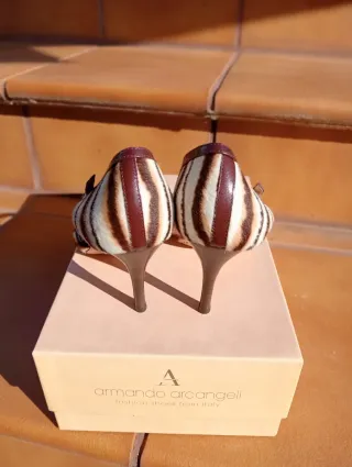 Zapatos Armando Arcangeli Piel T36 Zebra