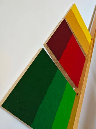 Quadri astratti su legno