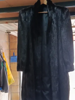 Abrigo piel sintética marrón NU..TRIA