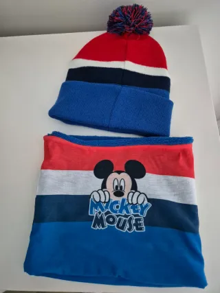 Berretto e sciarpa per bambini Mickey Mouse