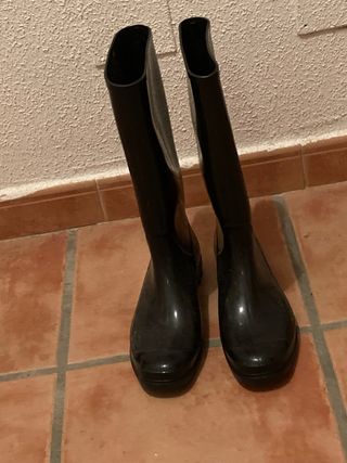 Botas de agua negras talla 40