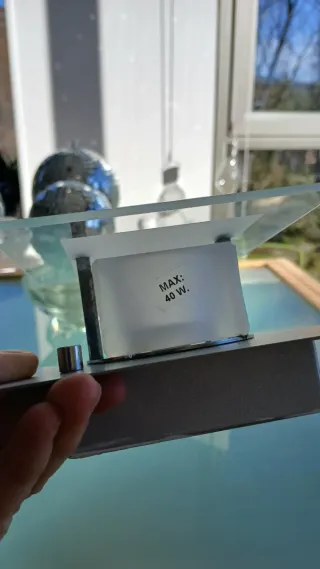 Lámpara Techo Cristal Años 80