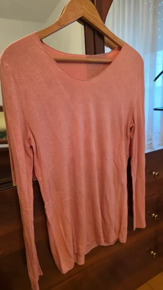 Jersey fino básico, color salmon