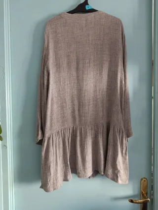 Vestido corto  gris Zara  Talla S