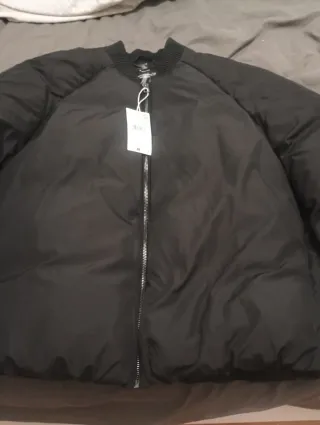 Bomber negra mujer talla s