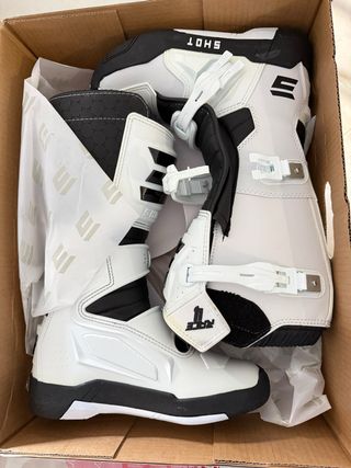 Botas Motocross SHOT Blancas Talla 41