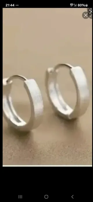 Pendientes Aro Plata Ley Nuevos