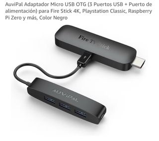 Adaptador Micro USB OTG 3 Puertos USB