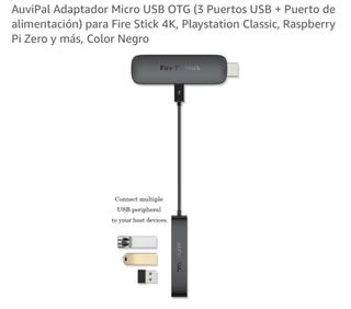 Adaptador Micro USB OTG 3 Puertos USB