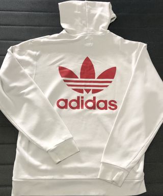 Sudadera Adidas Blanca con Logo Trefoil