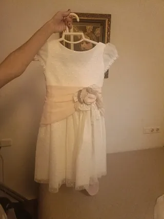 Traje comunión niña talla 10 medida 1,20cm.