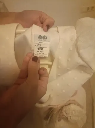 Traje comunión niña talla 10 medida 1,20cm.