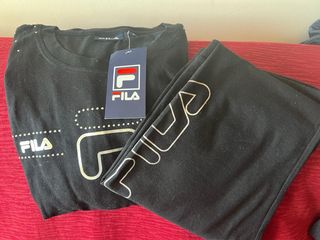Conjunto deportivo Fila negro con brilli